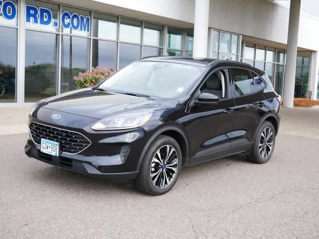 Used 2021 Ford Escape SE with VIN 1FMCU9G6XMUA63763 for sale in Plymouth, Minnesota