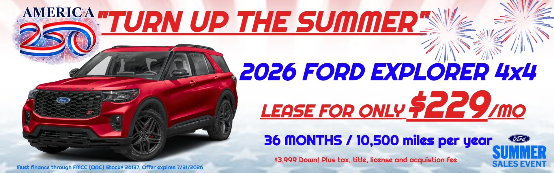 2026 FORD EXPLORER
