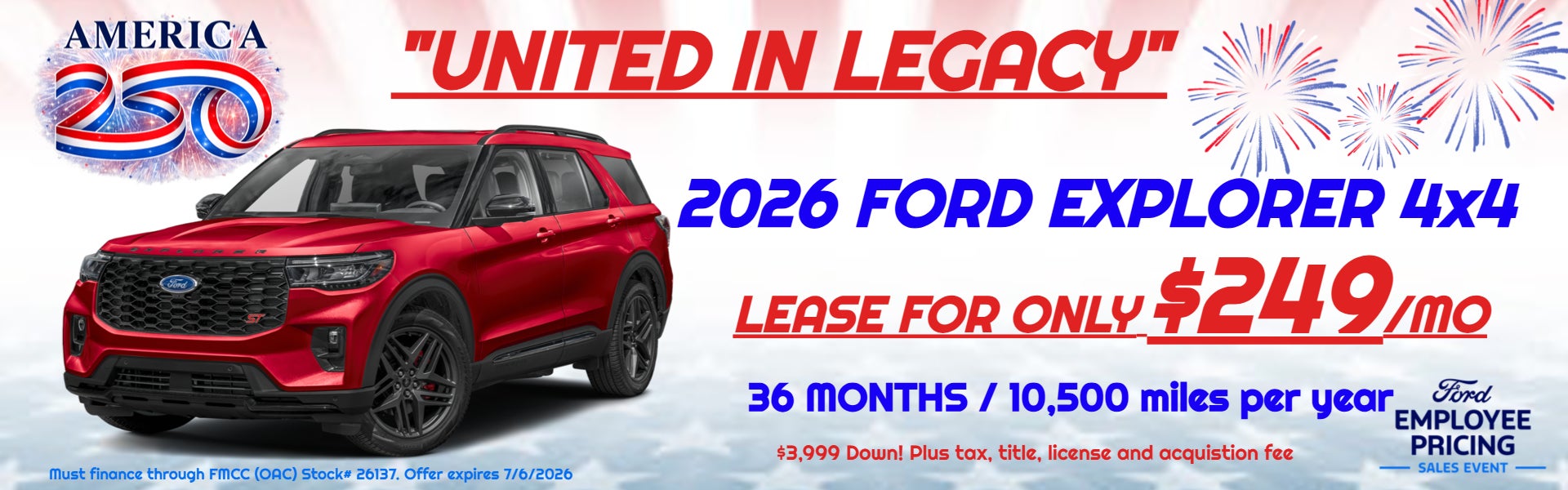 2026 Ford Explorer 4x4